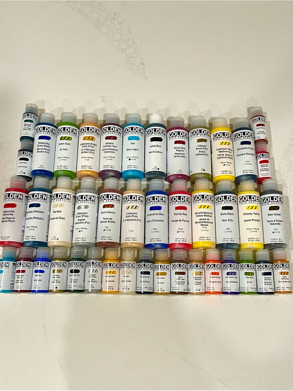 GOLDEN Multi-Color Acrylic Paint Set — Assorted Brights and Neutrals
